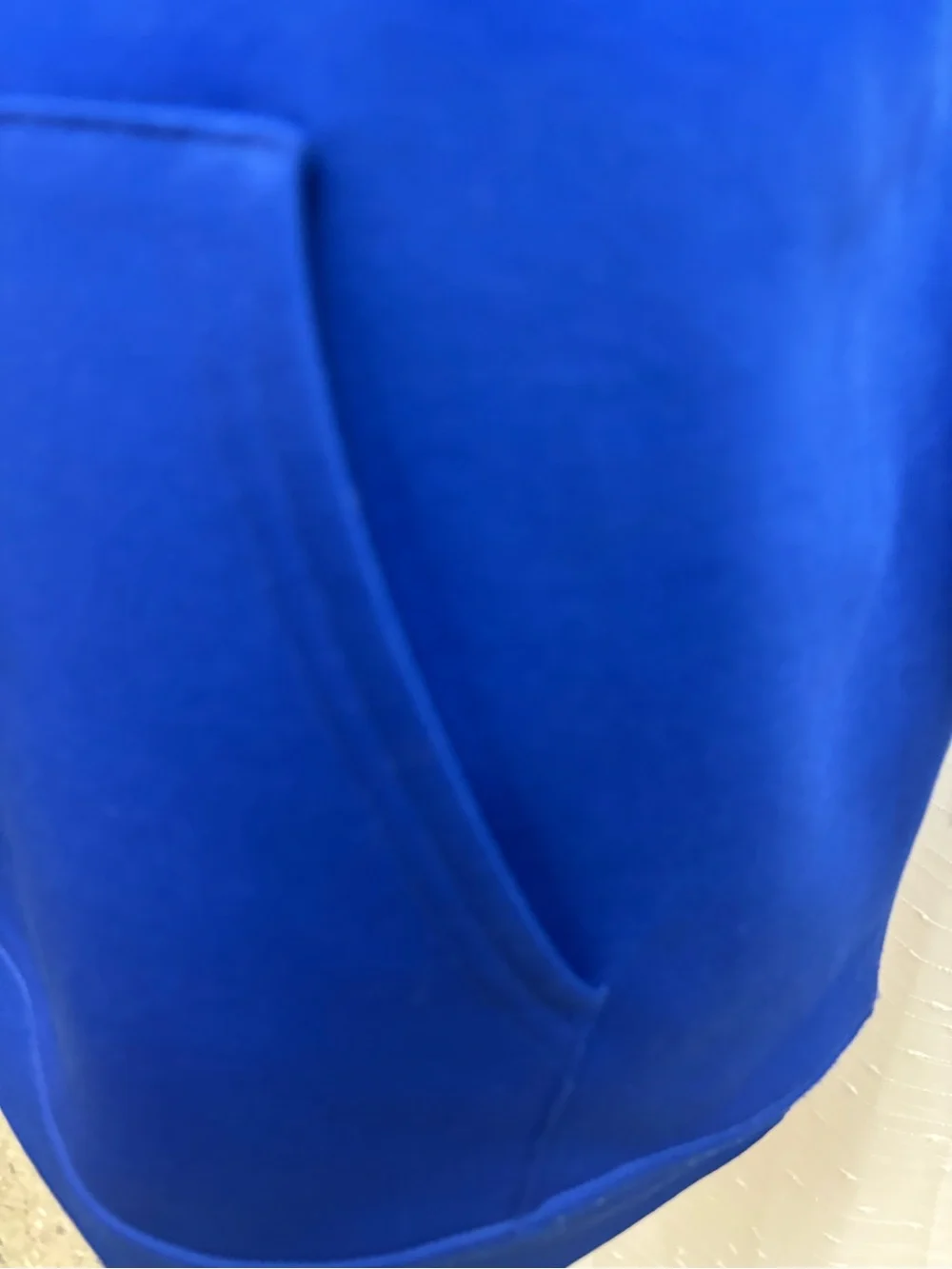 New Balance Youth Royal Blue Crewneck Hoodie with Orange Logo